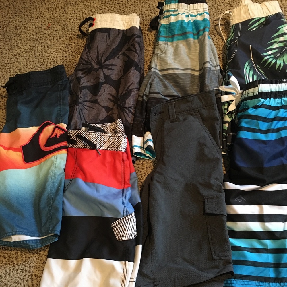 7 boys swim trunks